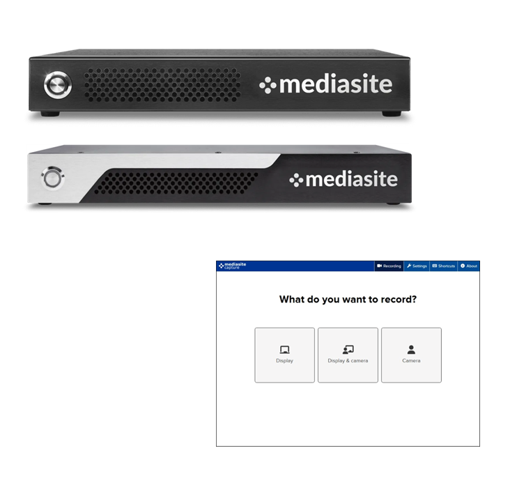 収録ソリューション Mediasite Recorders&Capture
